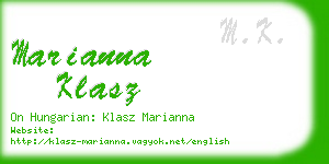 marianna klasz business card
